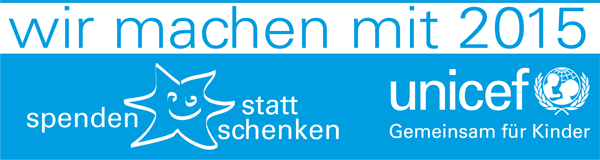 UNICEF - Spenden statt schenken!